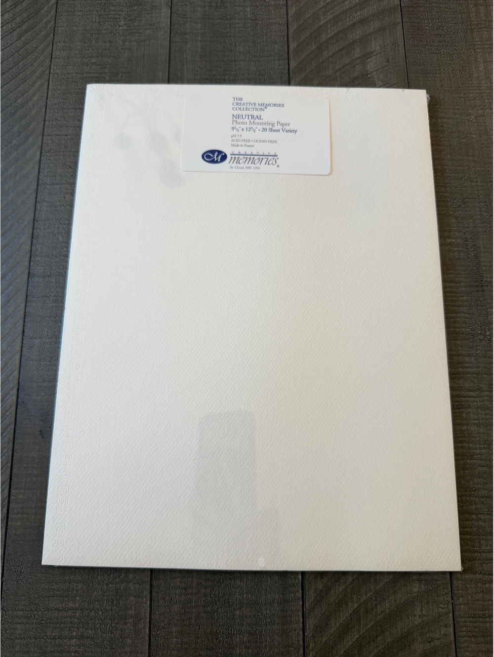 Creative Memories Neutral Photo Mounting Paper